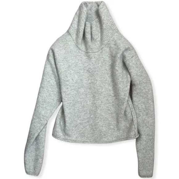 Free people burnt orange cashmere mock beach sweater - Picture 8 of 8